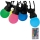 LED RGB Outdoor chain STRING 13 m 15xLED/0,5W/230V IP44 + remote control