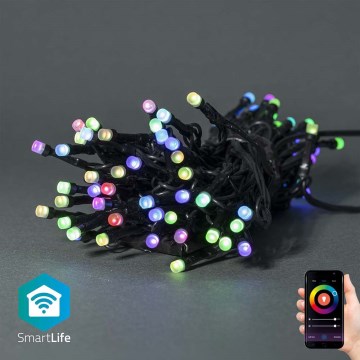 LED RGB Outdoor Christmas chain 42xLED/8 functions 8m IP65 Wi-Fi Tuya