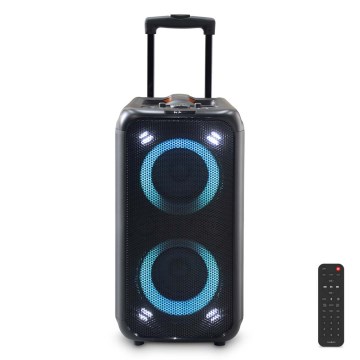 LED RGB Rechargeable speaker 240W/4000 mAh + remote control