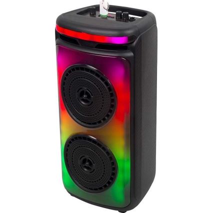 LED RGB Rechargeable speaker with a microphone 400W/2400 mAh + remote control