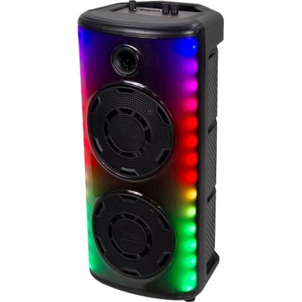 LED RGB Rechargeable speaker with a microphone 600W/2400 mAh + remote control