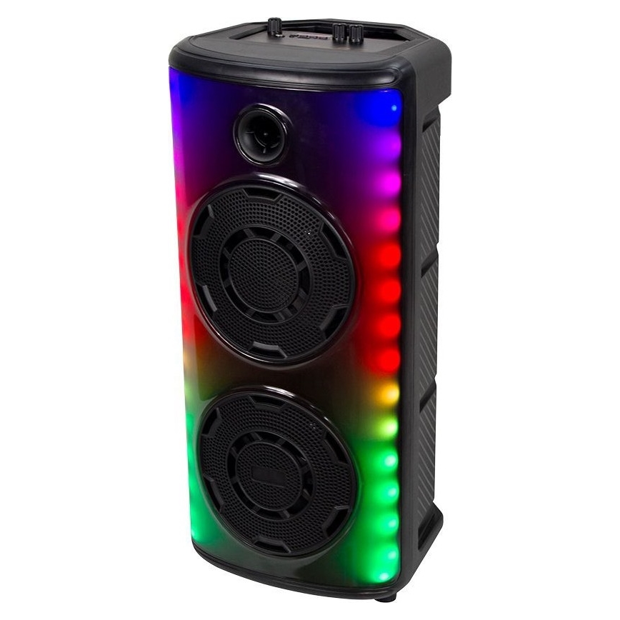 LED RGB Rechargeable speaker with a microphone 600W/2400 mAh + remote control