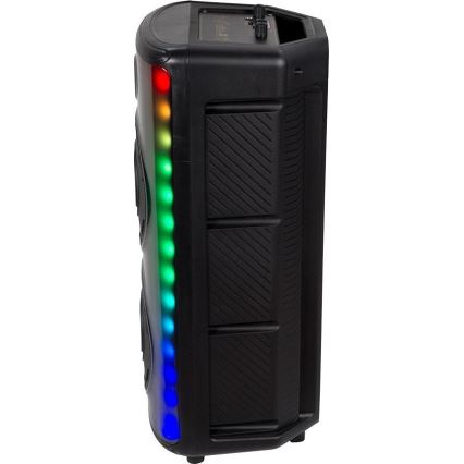 LED RGB Rechargeable speaker with a microphone 600W/2400 mAh + remote control