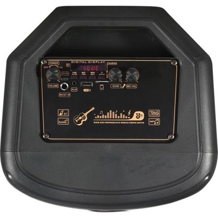 LED RGB Rechargeable speaker with a microphone 600W/2400 mAh + remote control