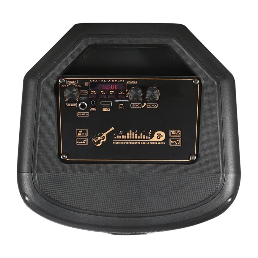 LED RGB Rechargeable speaker with a microphone 600W/2400 mAh + remote control