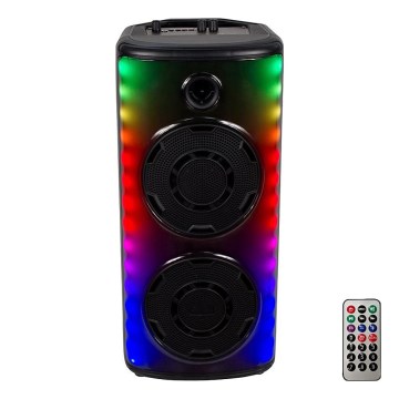 LED RGB Rechargeable speaker with a microphone 600W/2400 mAh + remote control