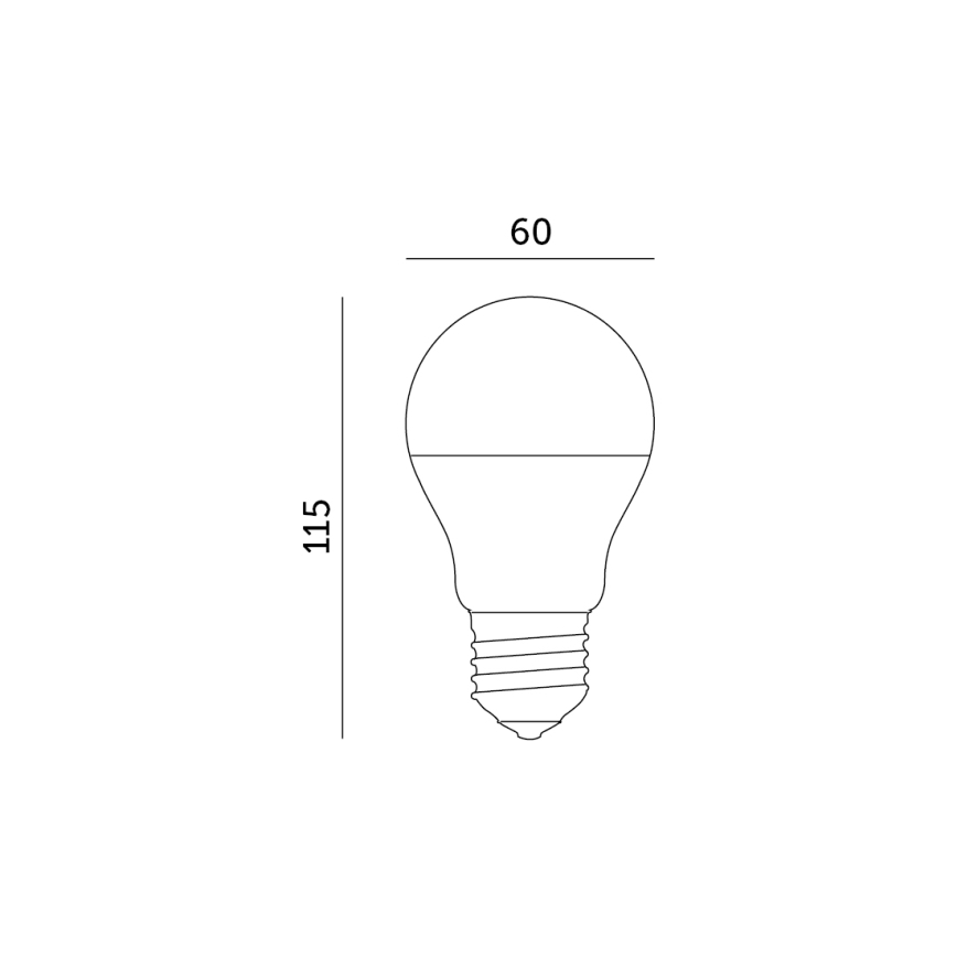 LED RGB Smart dimmable bulb E27/9,5W/230V 2700-6500K Wi-Fi Tuya