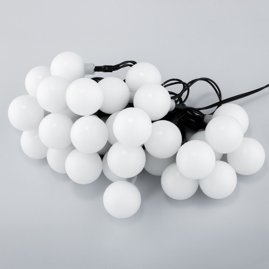 LED RGB Solar chain PARTY 30xLED/1,2V 400 mAh 3,9 m IP44