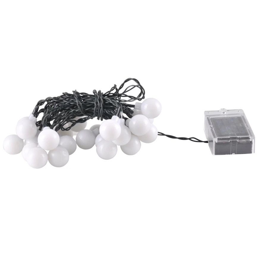 LED RGB Solar chain PARTY 30xLED/1,2V 400 mAh 3,9 m IP44
