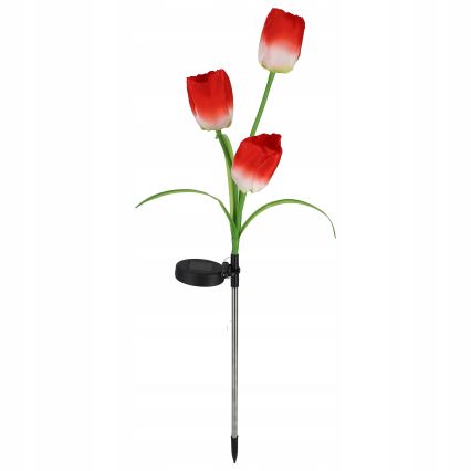 LED RGB solar decorative light 3xLED/3.7V 200 mAh IP44 tulip