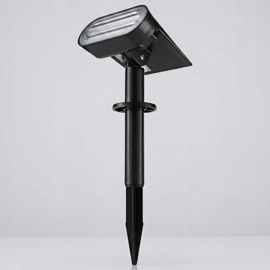 LED RGB Solar Lamp 2-in-1 LED/3.7V 1200 mAh IP54 Black