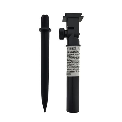 LED RGB Solar Light, 10 LEDs, 1.2 V, 300 mAh, IP44, Black