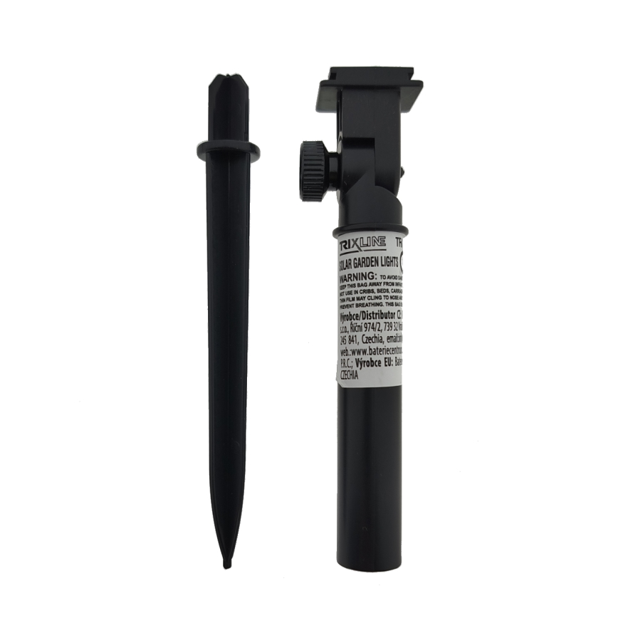 LED RGB Solar Light, 10 LEDs, 1.2 V, 300 mAh, IP44, Black