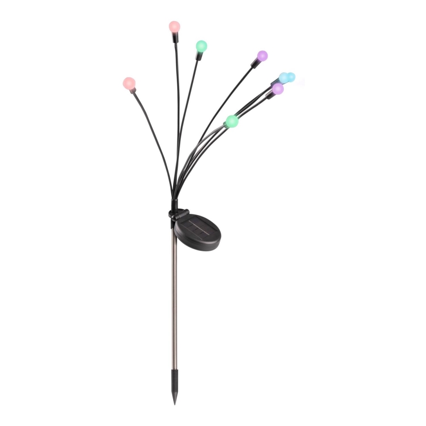 LED RGB Solar light FIORINI 8xLED/1,2V 600 mAh IP44 black