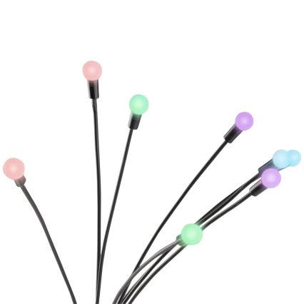 LED RGB Solar light FIORINI 8xLED/1,2V 600 mAh IP44 black