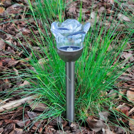 LED RGB Solar light ROSE LED/1,2V 100 mAh IP44