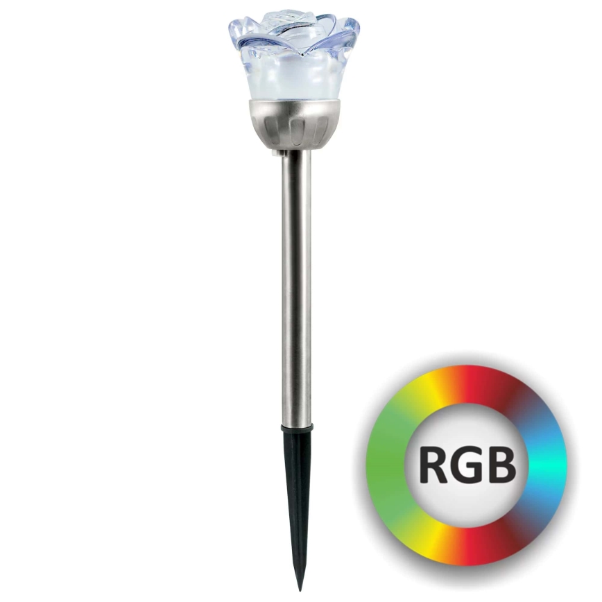 LED RGB Solar light ROSE LED/1,2V 100 mAh IP44