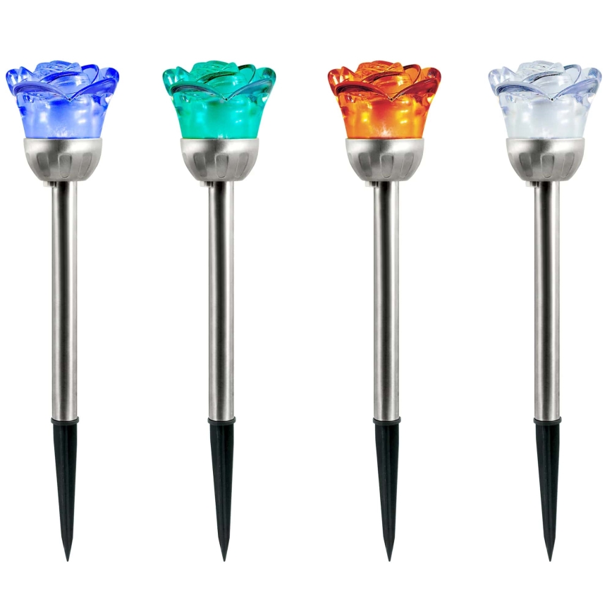 LED RGB Solar light ROSE LED/1,2V 100 mAh IP44