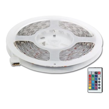 LED RGB strip 5 m LED/72W/230V + remote control