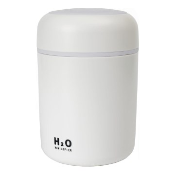 LED RGB Ultrasonic aroma diffuser and air humidifier LED/2W 300ml white