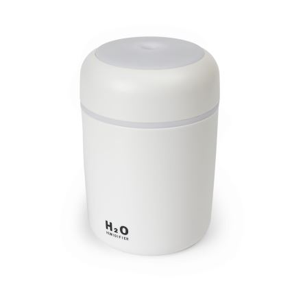 LED RGB Ultrasonic aroma diffuser and air humidifier LED/2W 300ml white