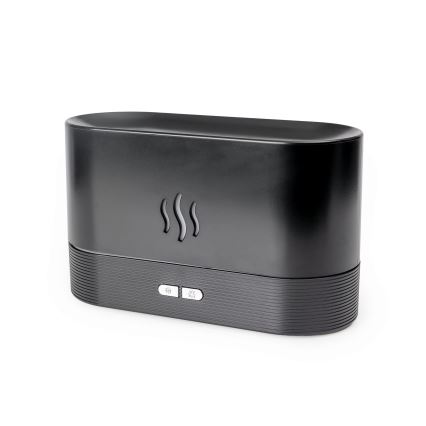 LED RGB Ultrasonic aroma diffuser and air humidifier with a backlight 180ml black