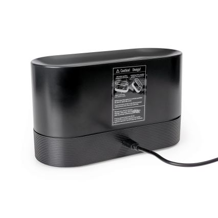 LED RGB Ultrasonic aroma diffuser and air humidifier with a backlight 180ml black