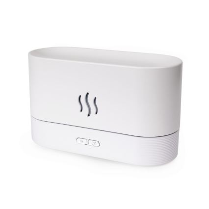 LED RGB Ultrasonic aroma diffuser and air humidifier with a backlight 180ml white