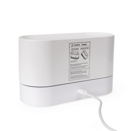 LED RGB Ultrasonic aroma diffuser and air humidifier with a backlight 180ml white