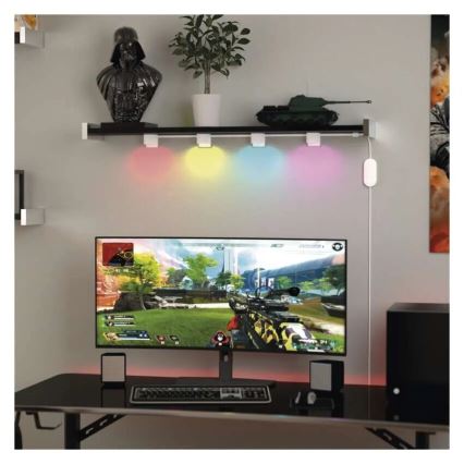 LED RGBIC+CCT Decorative chain with spotlighting GoSmart 12xLED/7W/230V 255 cm Wi-Fi Tuya