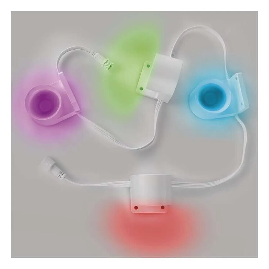 LED RGBIC+CCT Decorative chain with spotlighting GoSmart - extension 4xLED/7W/230V 85 cm Wi-Fi Tuya