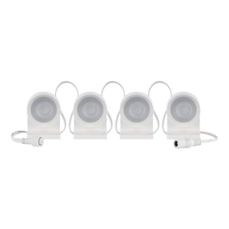 LED RGBIC+CCT Decorative chain with spotlighting GoSmart - extension 4xLED/7W/230V 85 cm Wi-Fi Tuya