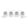 LED RGBIC+CCT Decorative chain with spotlighting GoSmart - extension 4xLED/7W/230V 85 cm Wi-Fi Tuya