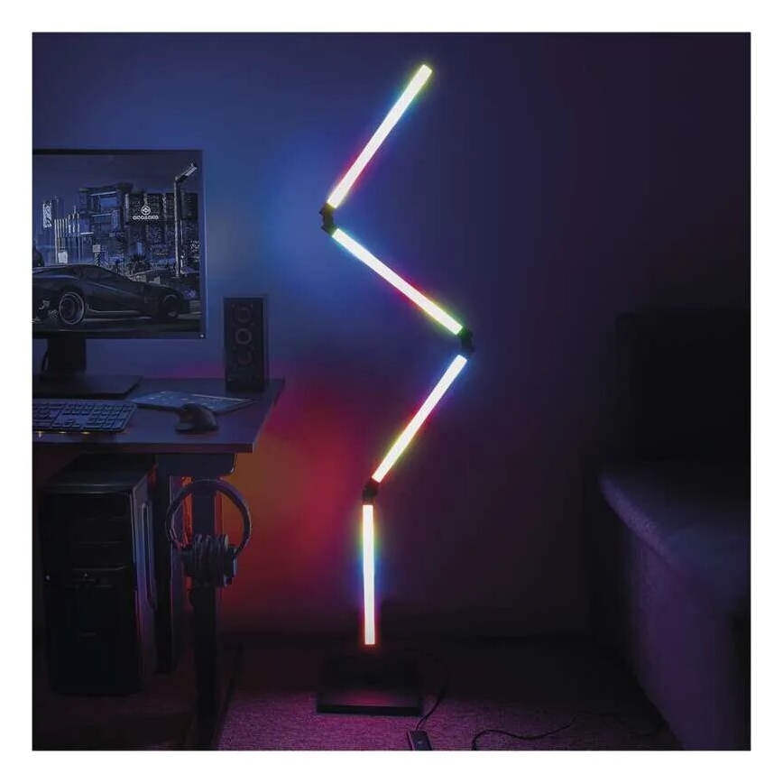 LED RGBIC Dimmable floor lamp GoSmart LED/20W/230V 2700K Wi-Fi Tuya