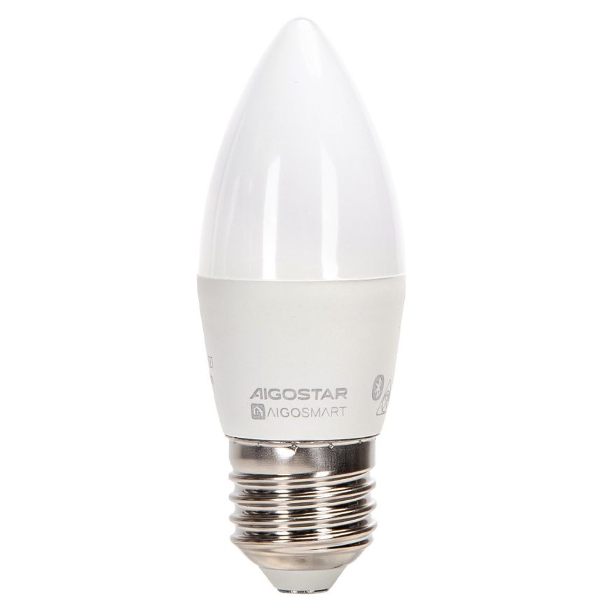 LED RGBW Dimmable bulb C37 E27/4,9W/230V 2700-6500K - Aigostar