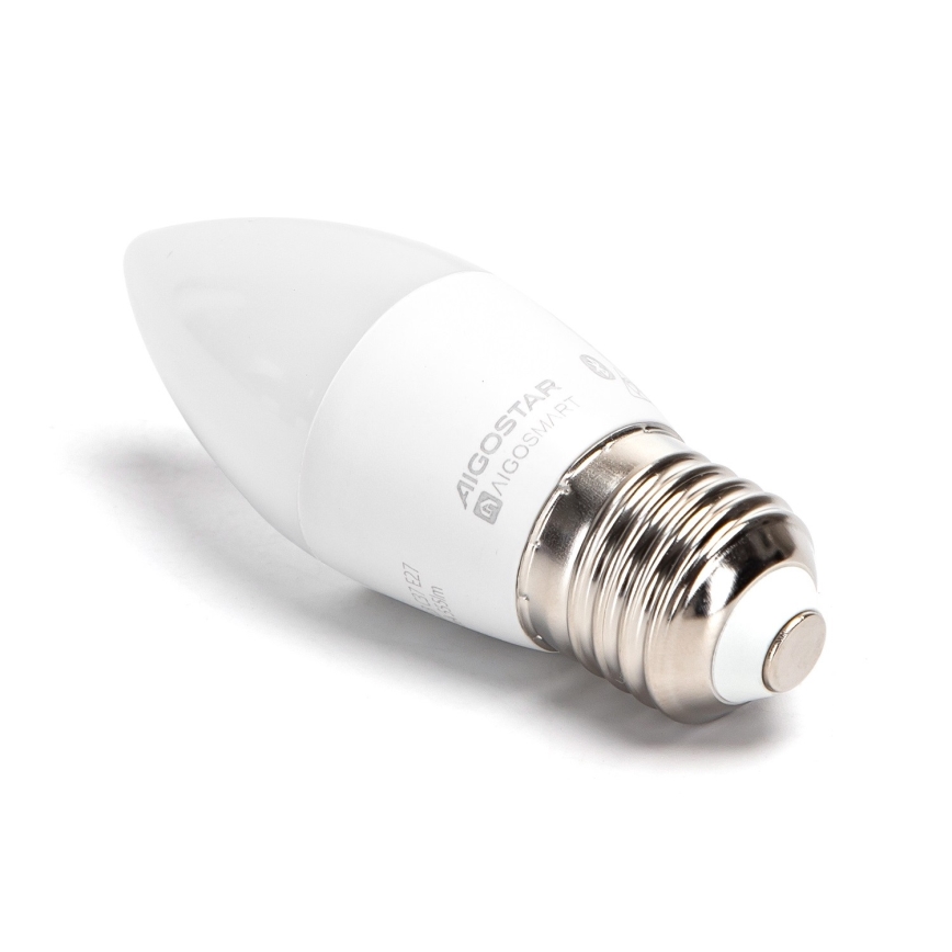 LED RGBW Dimmable bulb C37 E27/4,9W/230V 2700-6500K - Aigostar