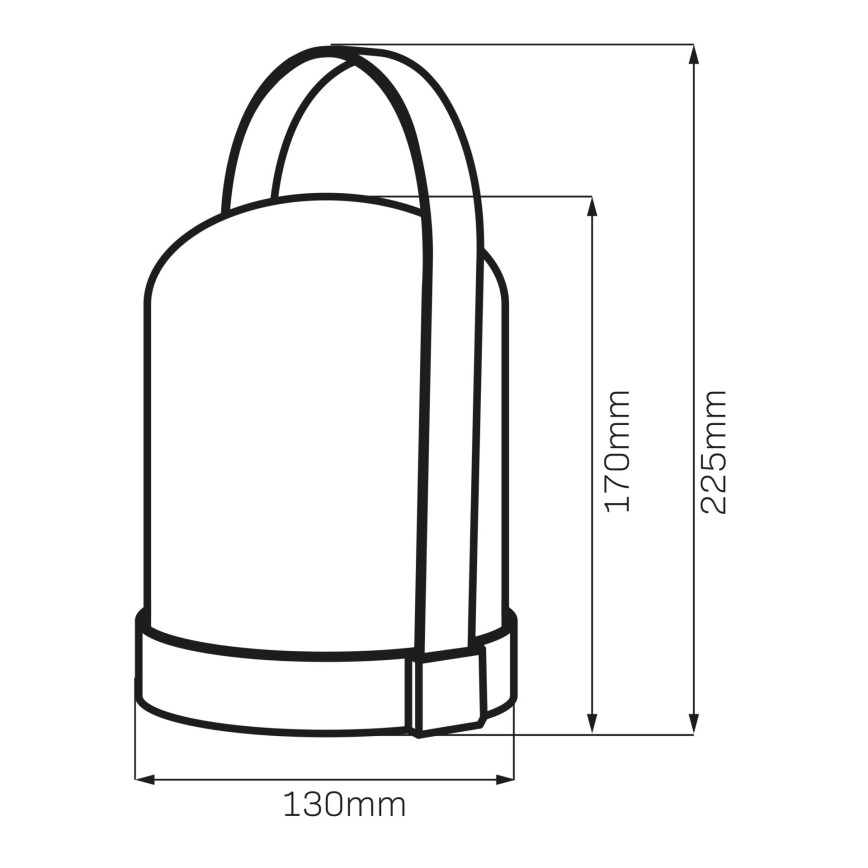 LED RGBW Decorative Table Lamp MINORKA LED/0.3W/4.5V 3xAA
