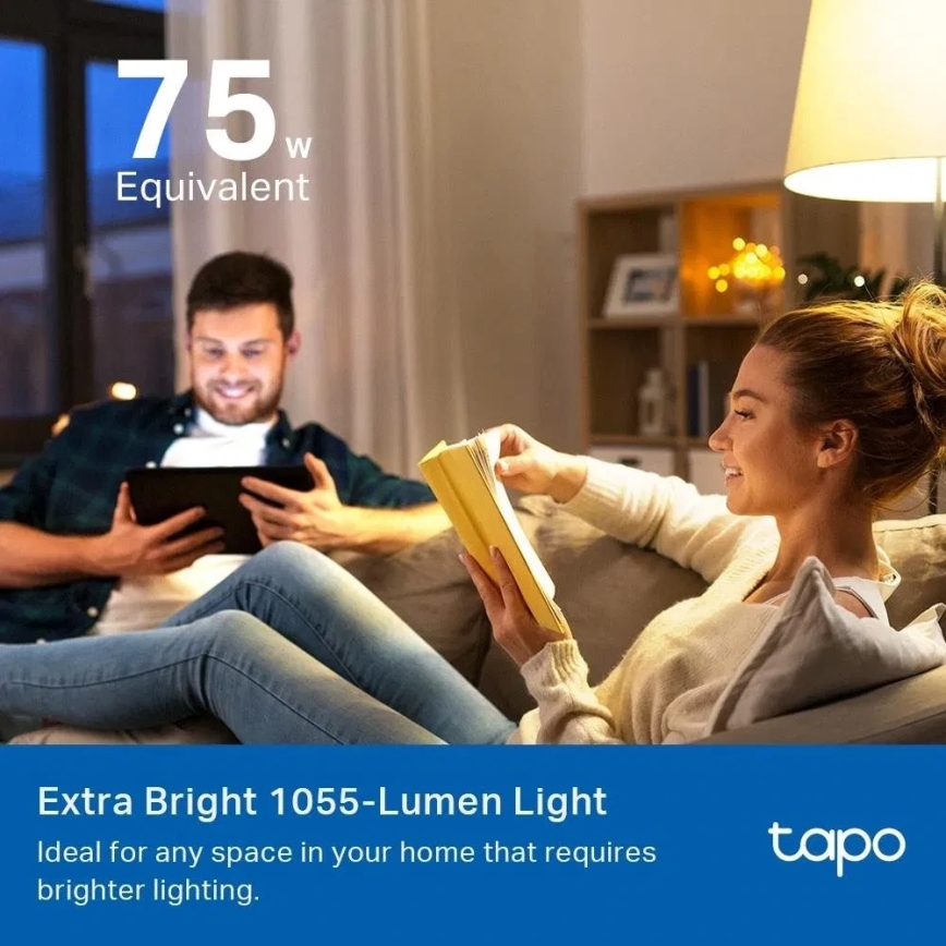 LED RGBW Dimmable Bulb MATTER A60 E27/8.6W/230V 2500-6500K Wi-Fi - TP-Link
