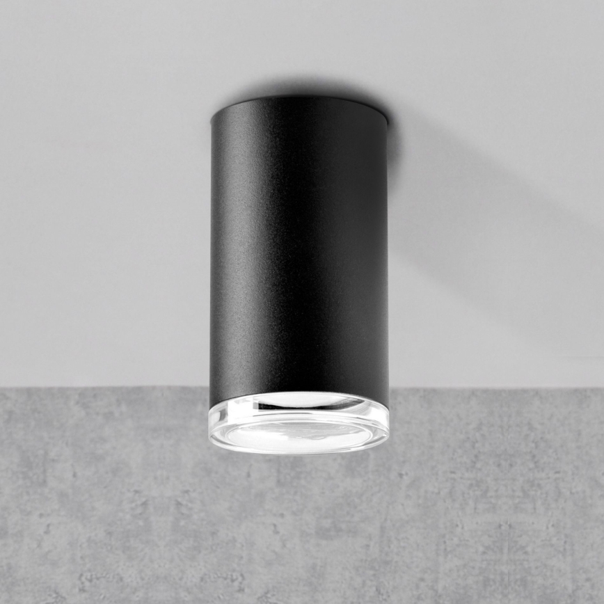 TURYN LED RGBW Dimmable Bathroom Spotlight, 1x GU10/4,8W/230V, 3000K, IP44, Black + Remote Control