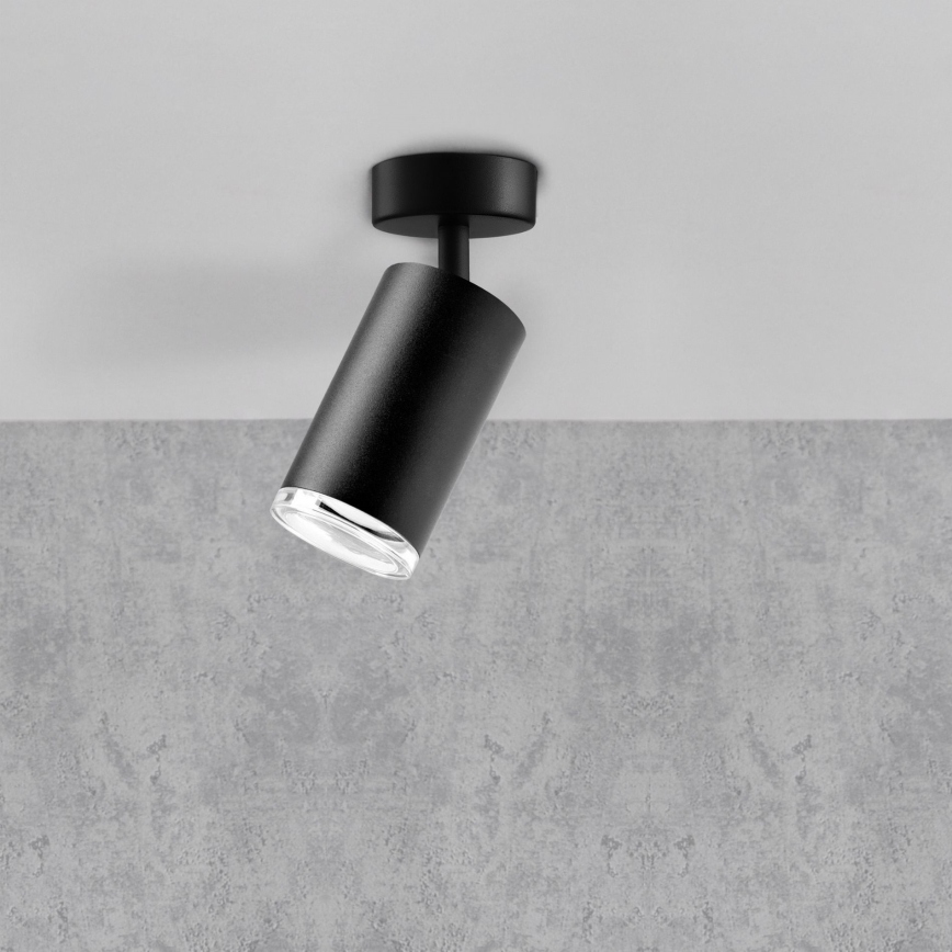 TURYN LED RGBW Dimmable Bathroom Spotlight 1xGU10/4,8W/230V 3000K IP44 Black + Remote Control
