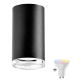 LED RGBW Dimmable Bathroom Spotlight TURYN 1xGU10/6.5W/230V 2700-6500K Wi-Fi IP44 Black