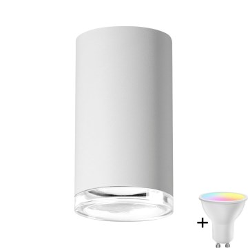 LED RGBW Dimmable Bathroom Spotlight TURYN 1xGU10/6.5W/230V 2700-6500K Wi-Fi IP44 White