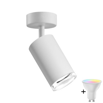 LED RGBW Dimmable Bathroom Spotlight TURYN 1xGU10/6.5W/230V 2700-6500K Wi-Fi IP44 White