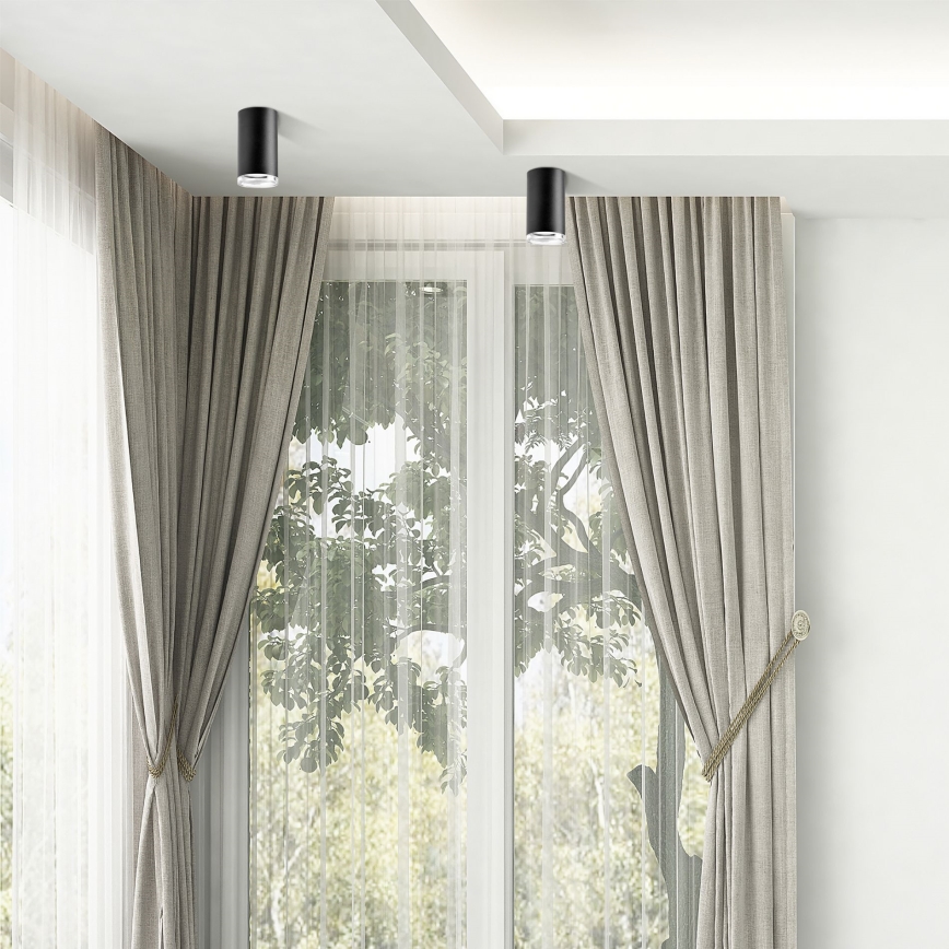 LED RGBW Dimmable Bathroom Spotlight TURYN 1xGU10/6.5W/230V 3000K Wi-Fi IP44 Black