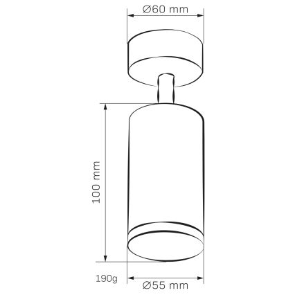 TURYN LED RGBW Dimmable Bathroom Spotlight 1xGU10/6W/230V 3000K IP44 Black + Remote Control