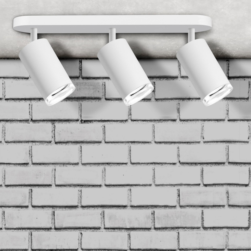 LED RGBW Dimmable Bathroom Spotlight TURYN 3xGU10/4,8W/230V 3000K IP44 White + Remote Control