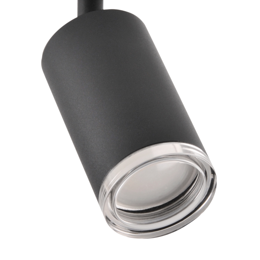 LED RGBW Dimmable Bathroom Spotlight TURYN 3xGU10/4,8W/230V 3000K IP44 Black + Remote Control