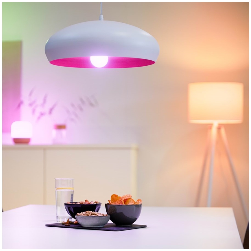 LED RGBW Dimmable bulb A60 E27/8,5W/230V 2200-6500K  CRI 90 Wi-Fi + remote control - WiZ