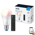 LED RGBW Dimmable bulb A60 E27/8,5W/230V 2200-6500K  CRI 90 Wi-Fi + remote control - WiZ