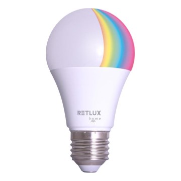 LED RGBW Dimmable bulb A60 E27/9W/230V 2700-6500K Wi-Fi Tuya